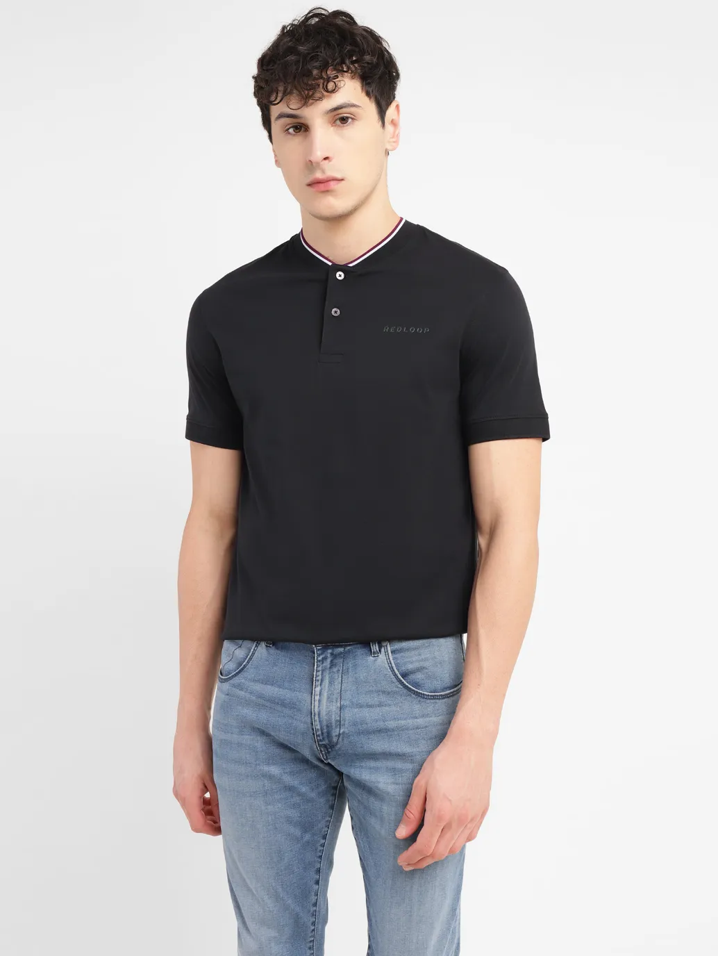 Men's Redloop Solid Slim Fit T-shirt - Image 6