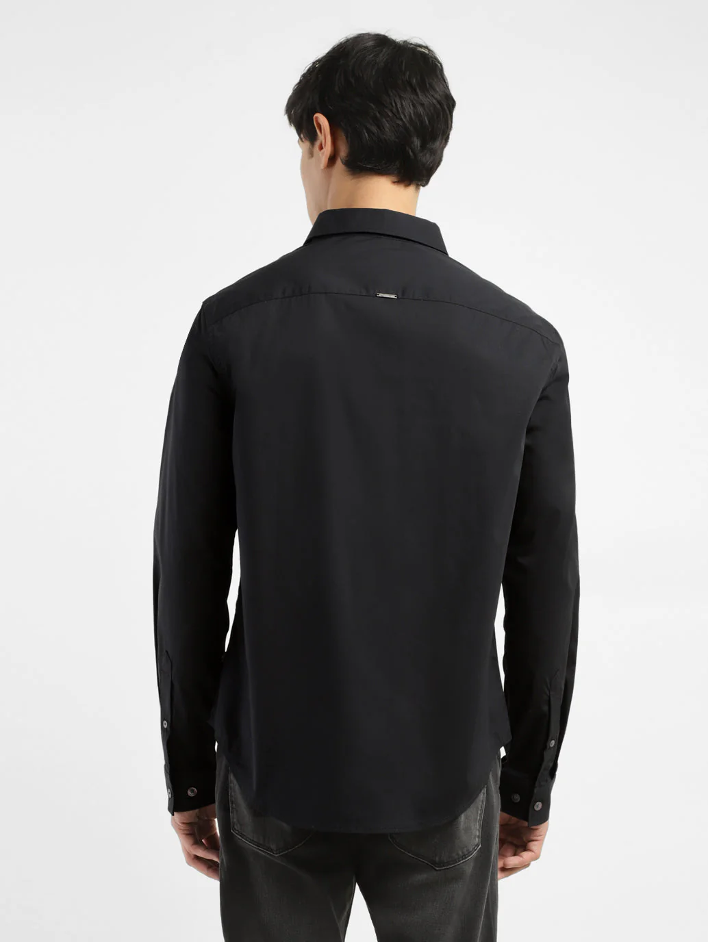 Men's Redloop Solid Spread Collar Shirt - Image 3