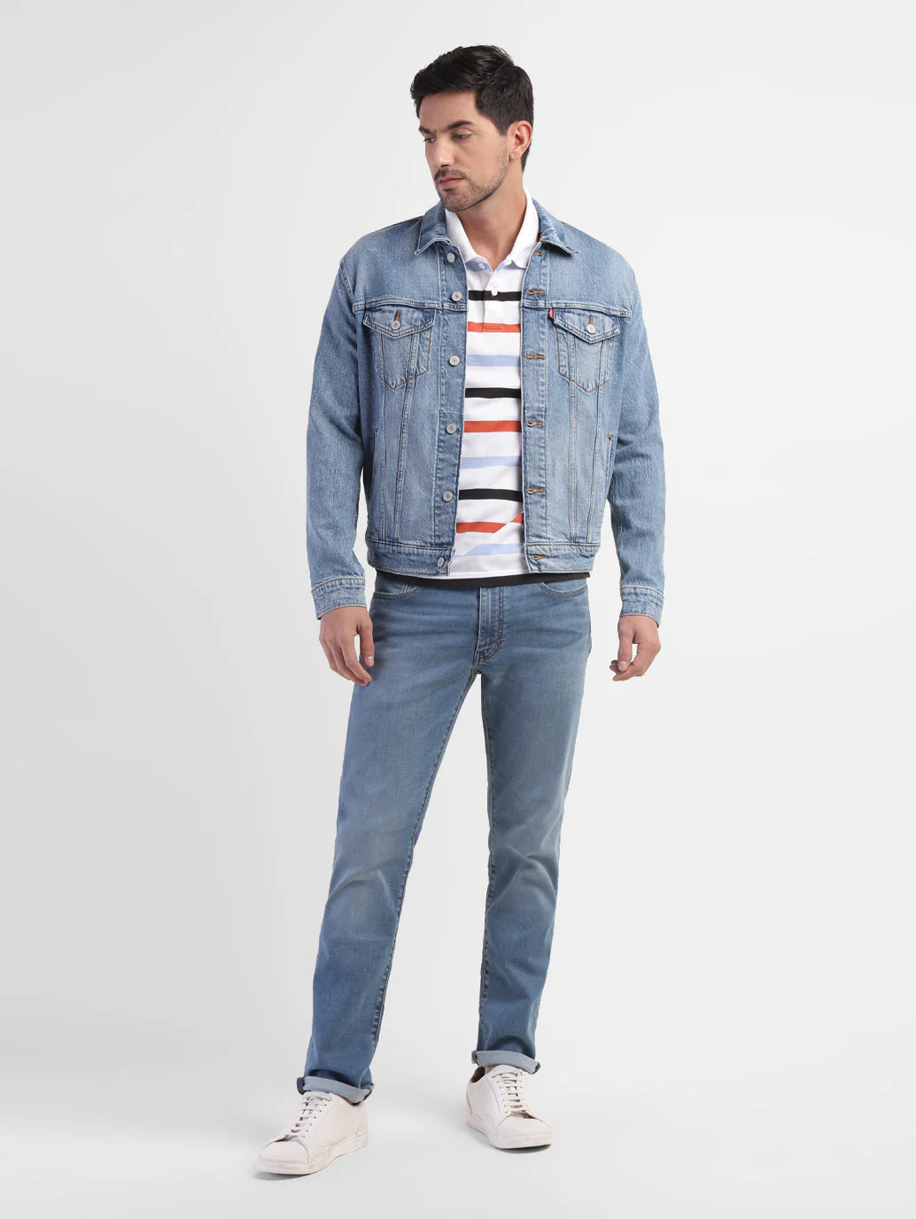 Men's Solid Spread Collar Jacket - Image 5
