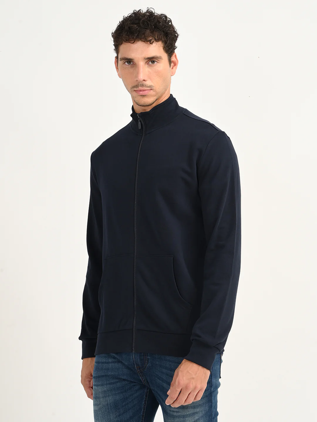 Men's Solid Turtleneck Sweatshirt - Image 2