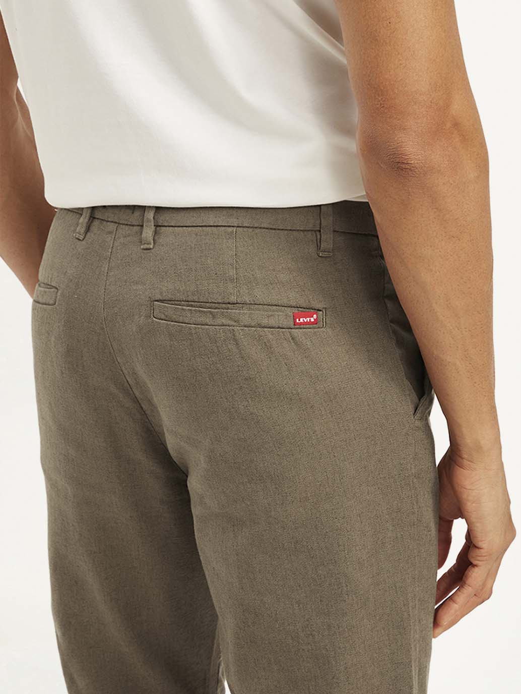 Men's Authentic Straight Fit Linen Chino Pants - Image 4