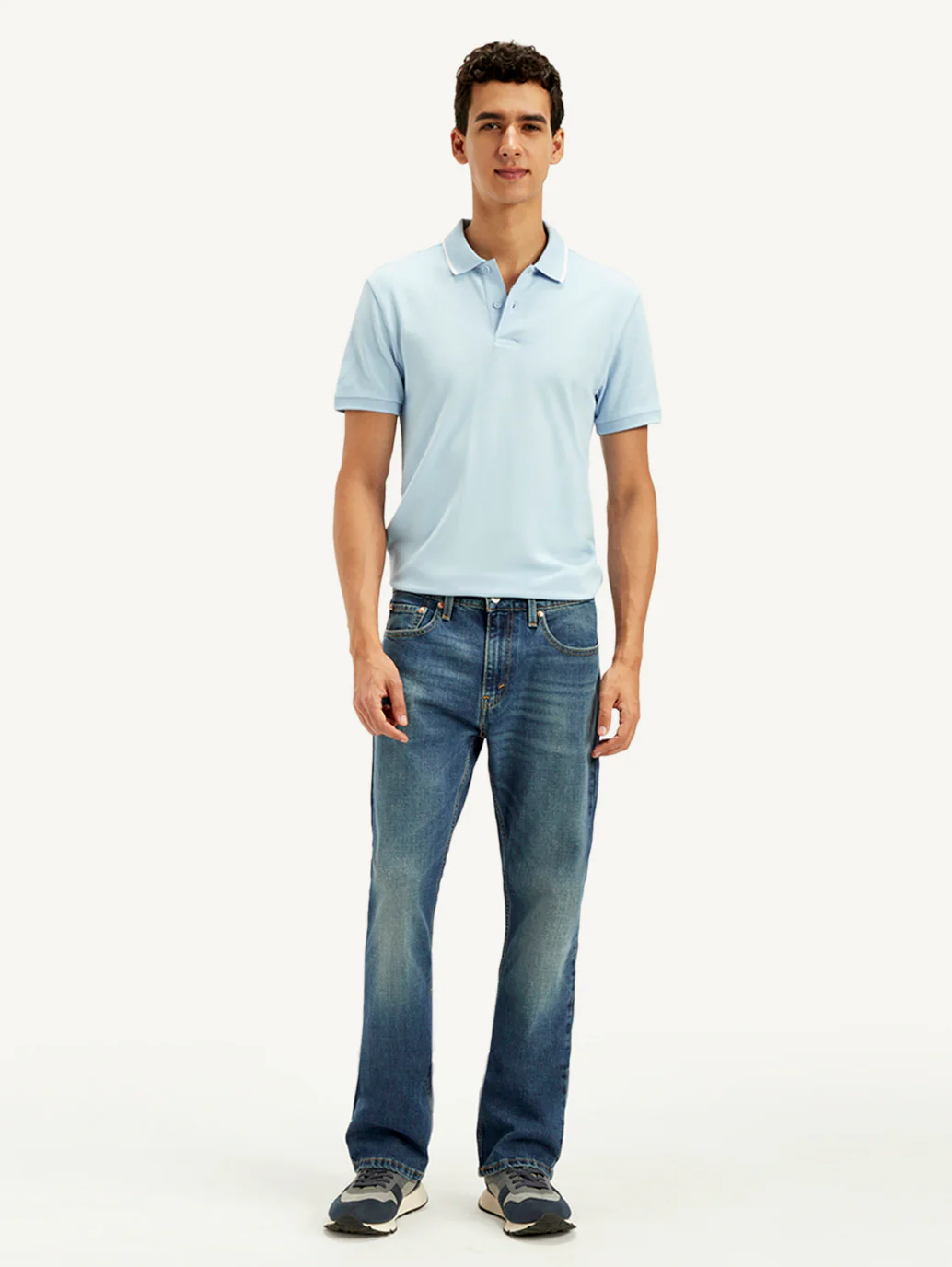 Men's 527 Blue Bootcut Fit Mid Rise Jeans - Image 2
