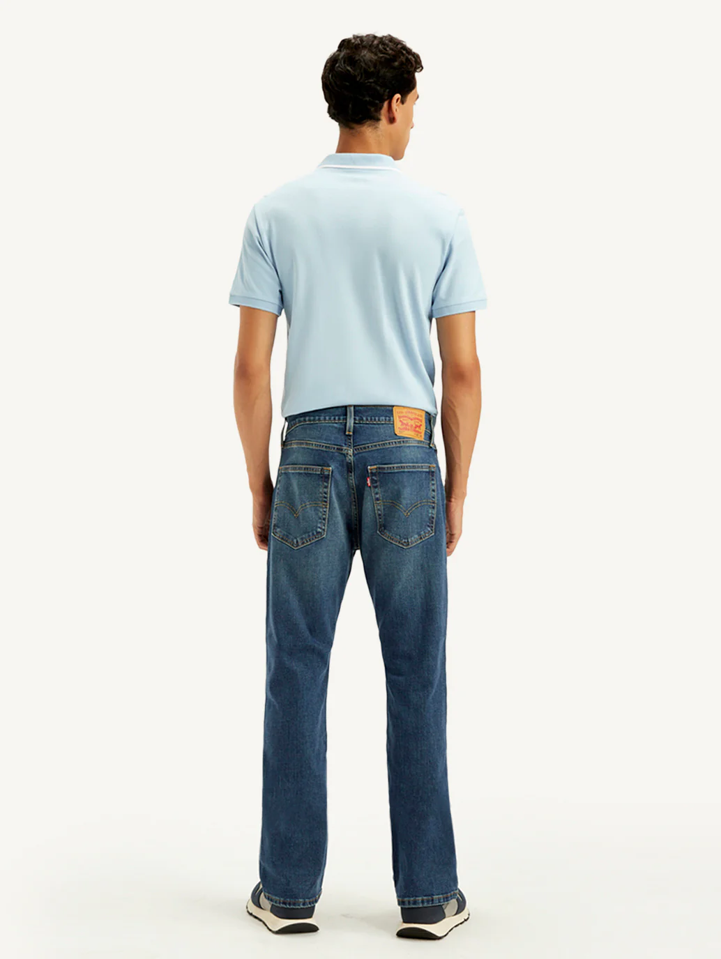 Men's 527 Blue Bootcut Fit Mid Rise Jeans - Image 3