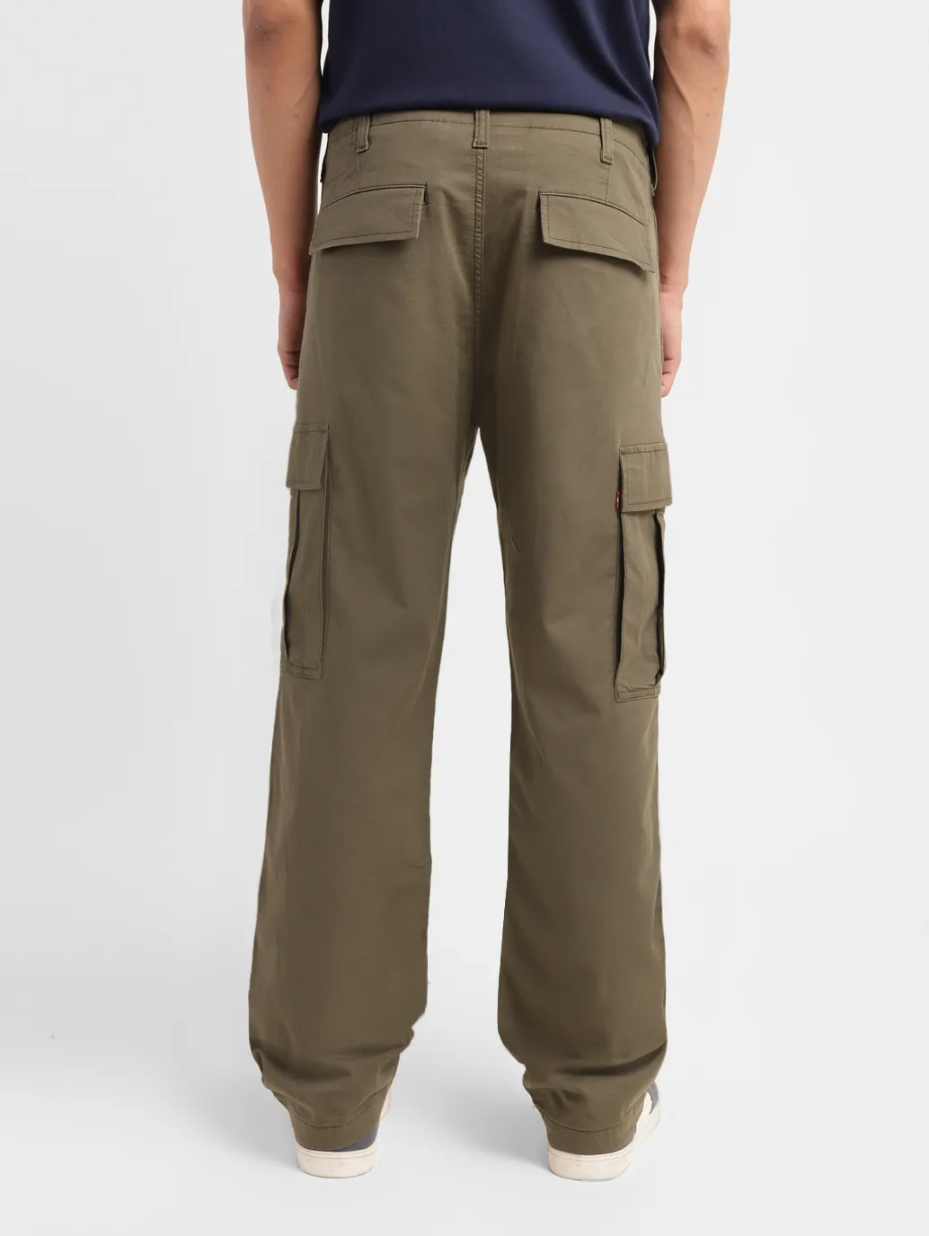 Men's Straight Fit Olive Cargo - Image 3