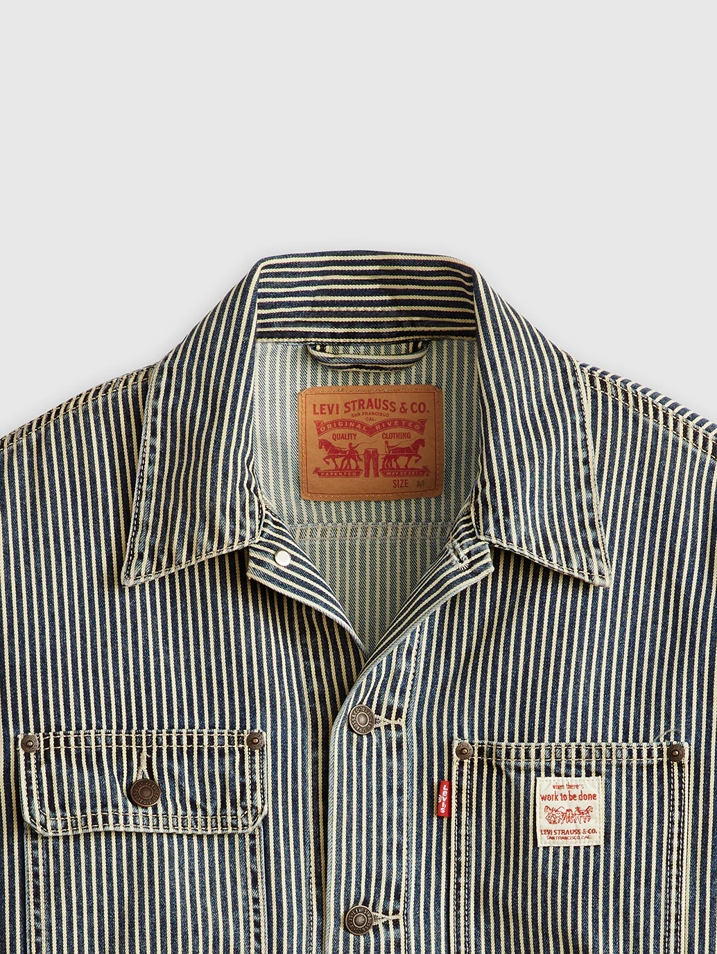 Men's Striped Blue Shacket - Image 5