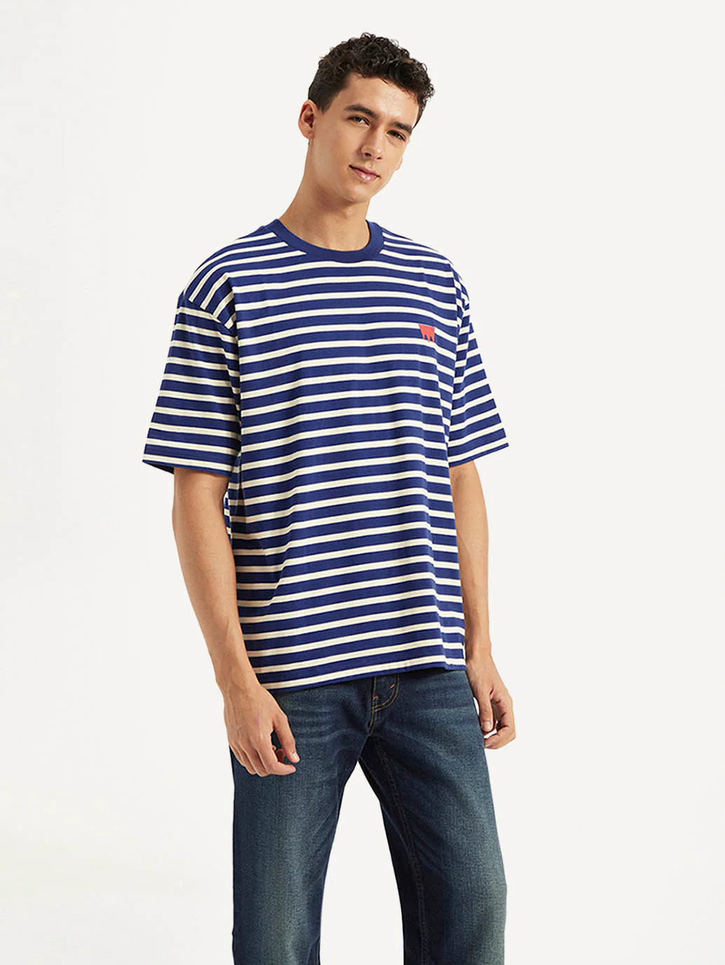 Men's Striped Loose Fit T-Shirt - Image 5