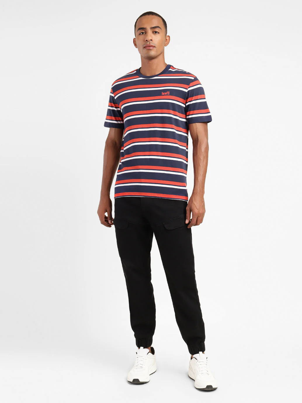Men's Striped Crew Neck T-shirt - Image 5