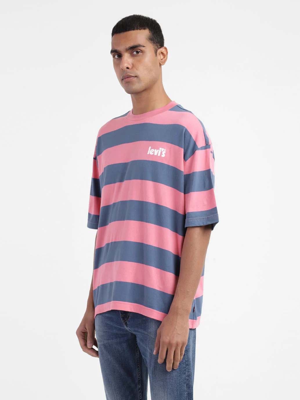 Men's Striped Crew Neck T-shirt - Image 4