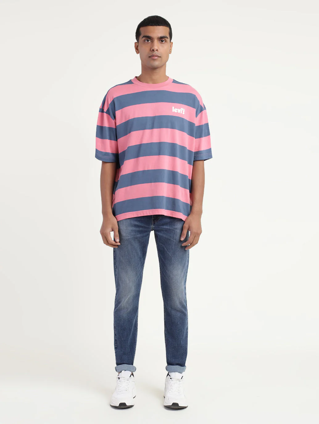 Men's Striped Crew Neck T-shirt - Image 6