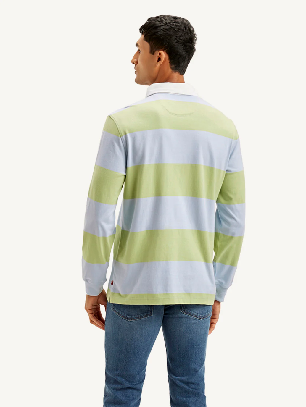 Men's Striped Polo T-shirt - Image 2