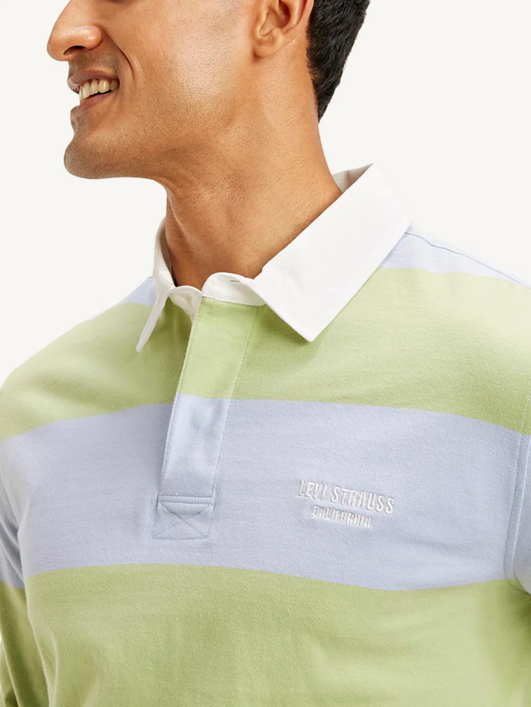 Men's Striped Polo T-shirt - Image 5