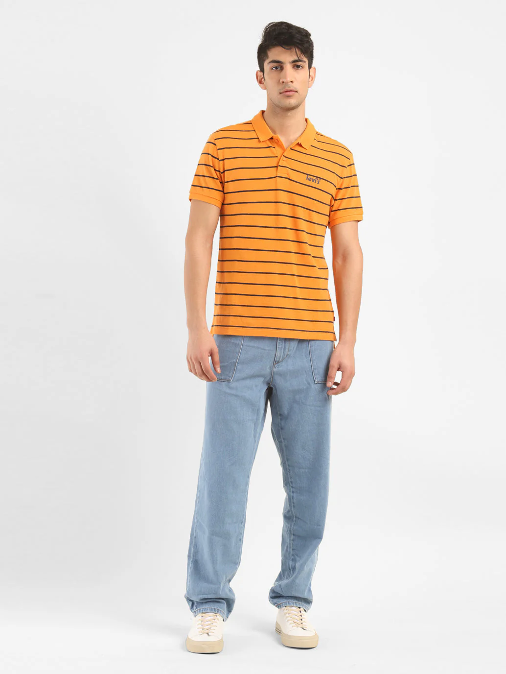 Men's Striped Polo Collar T-Shirt - Image 5