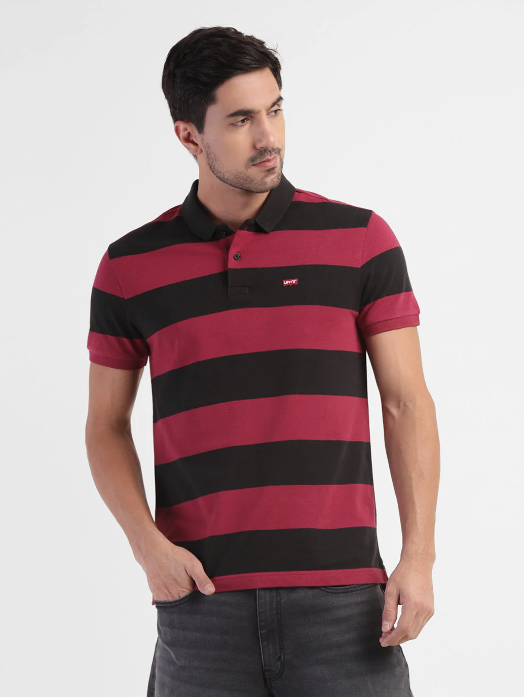Men's Colorblock Polo T-shirt - Image 2