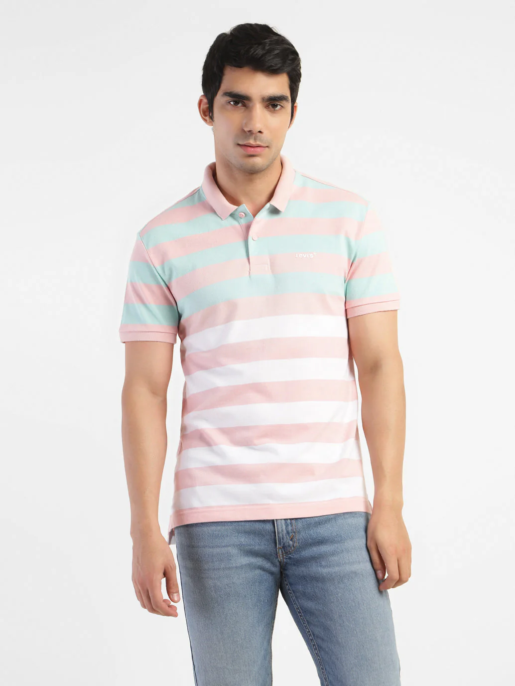 Men's Colorblock Polo T-shirt - Image 2