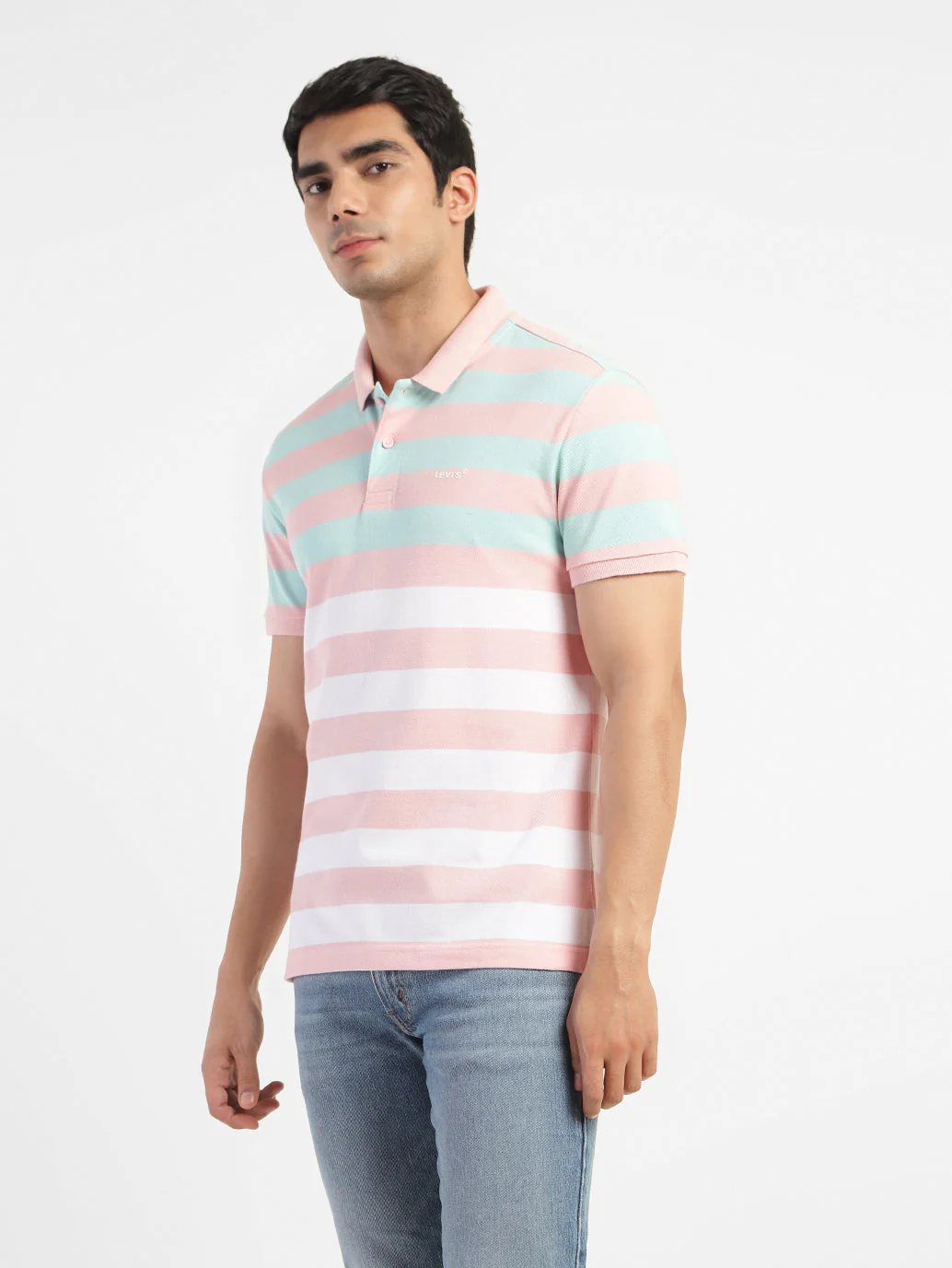Men's Colorblock Polo T-shirt - Image 4