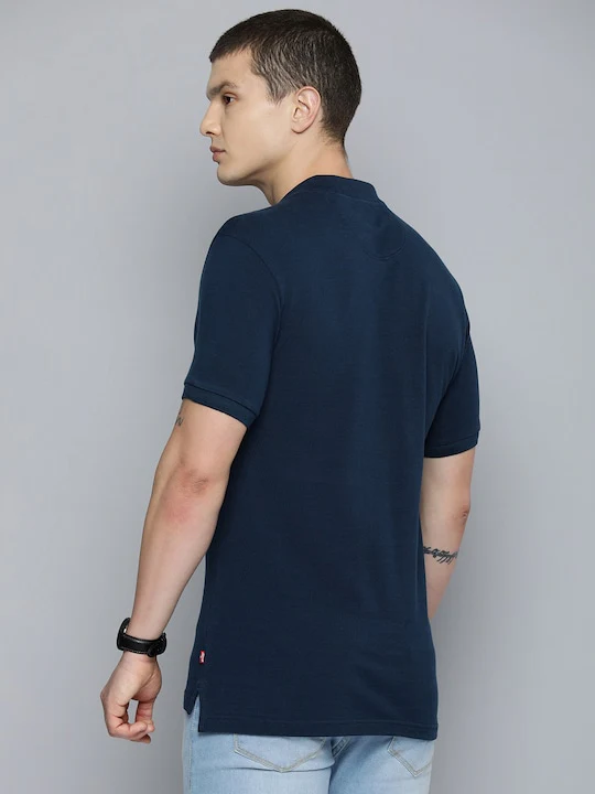 Men's Striped Polo T-shirt - Image 4