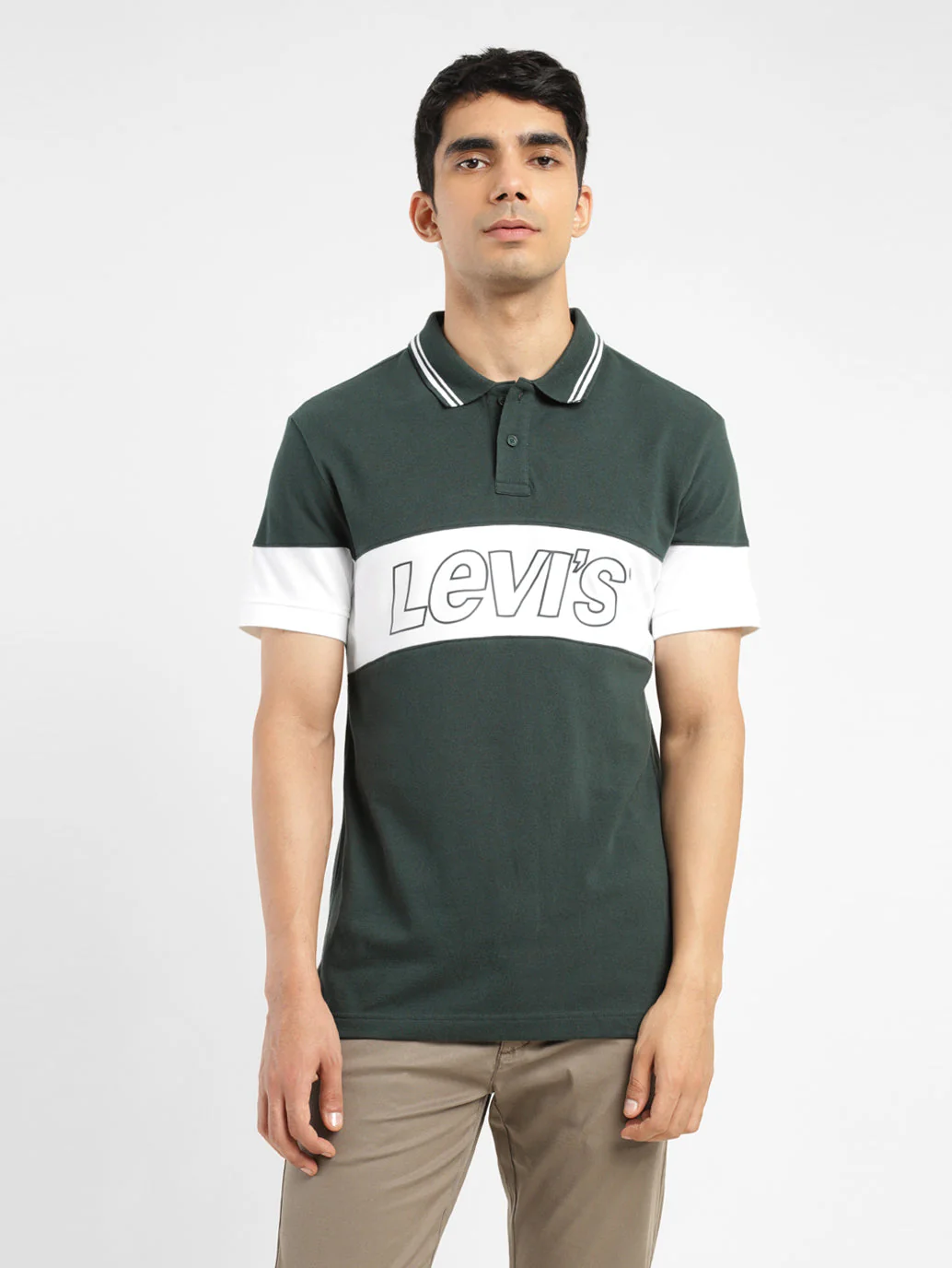 Men's Colorblock Polo T-shirt - Image 2