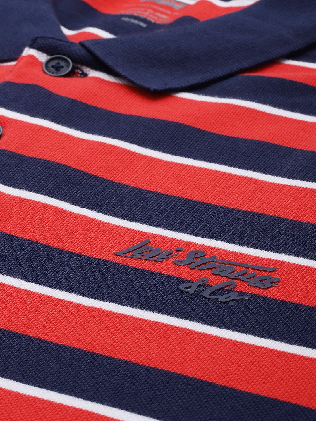 Men's Striped Polo T-shirt - Image 2