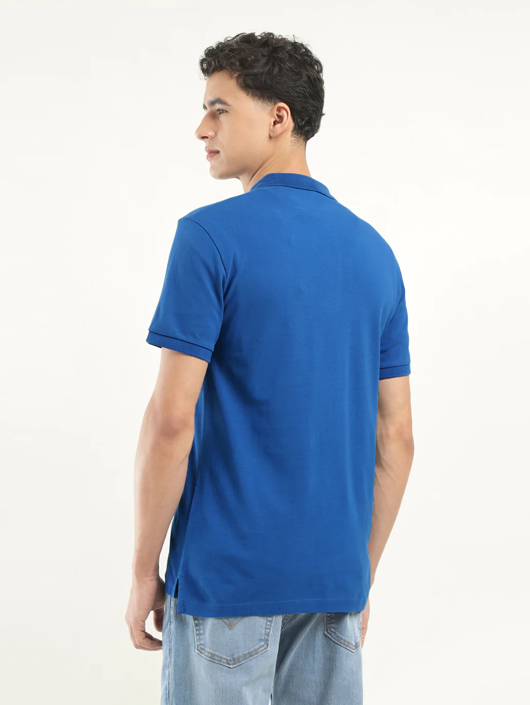 Men's Striped Polo T-Shirt - Image 3