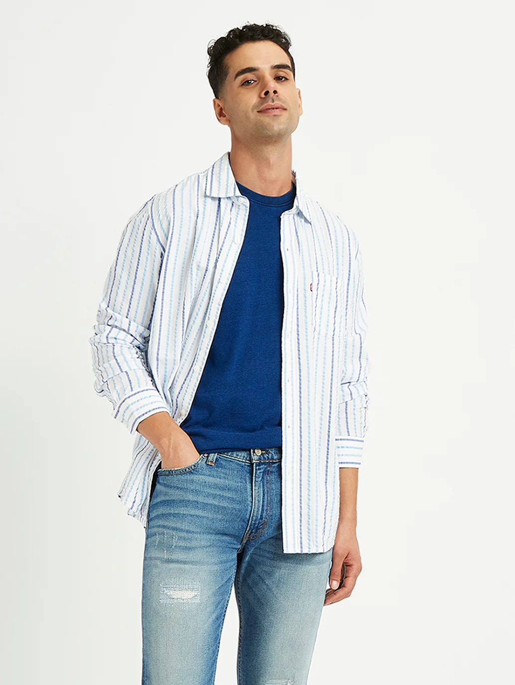 Men's Striped Slim Fit Shirt