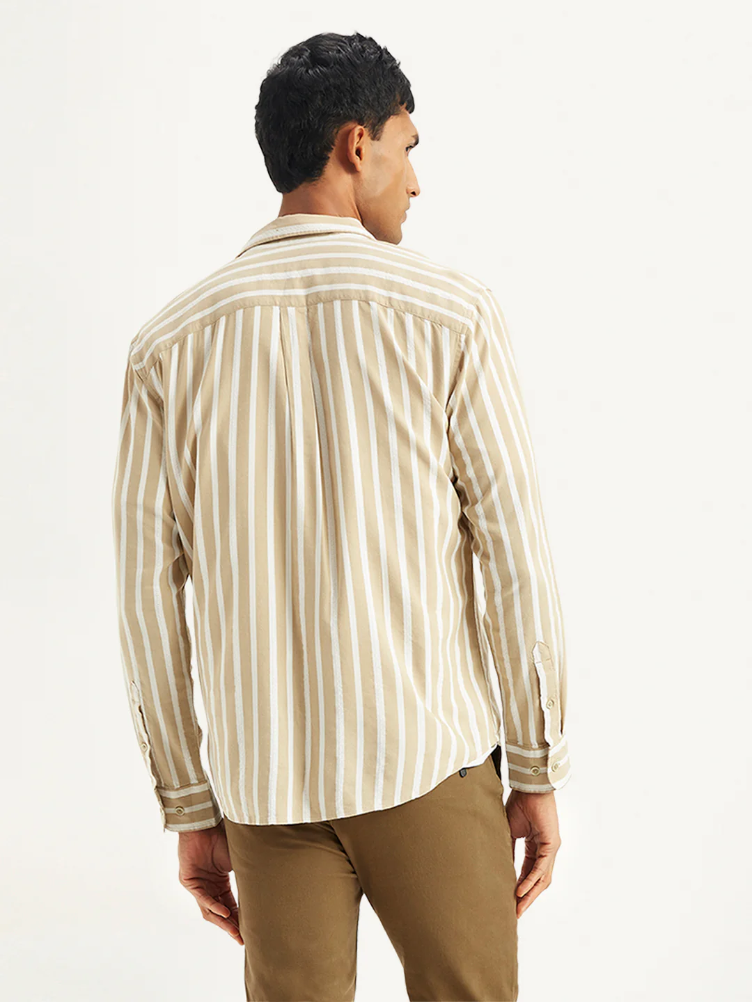 Men's Striped Slim Fit Shirt - Image 3