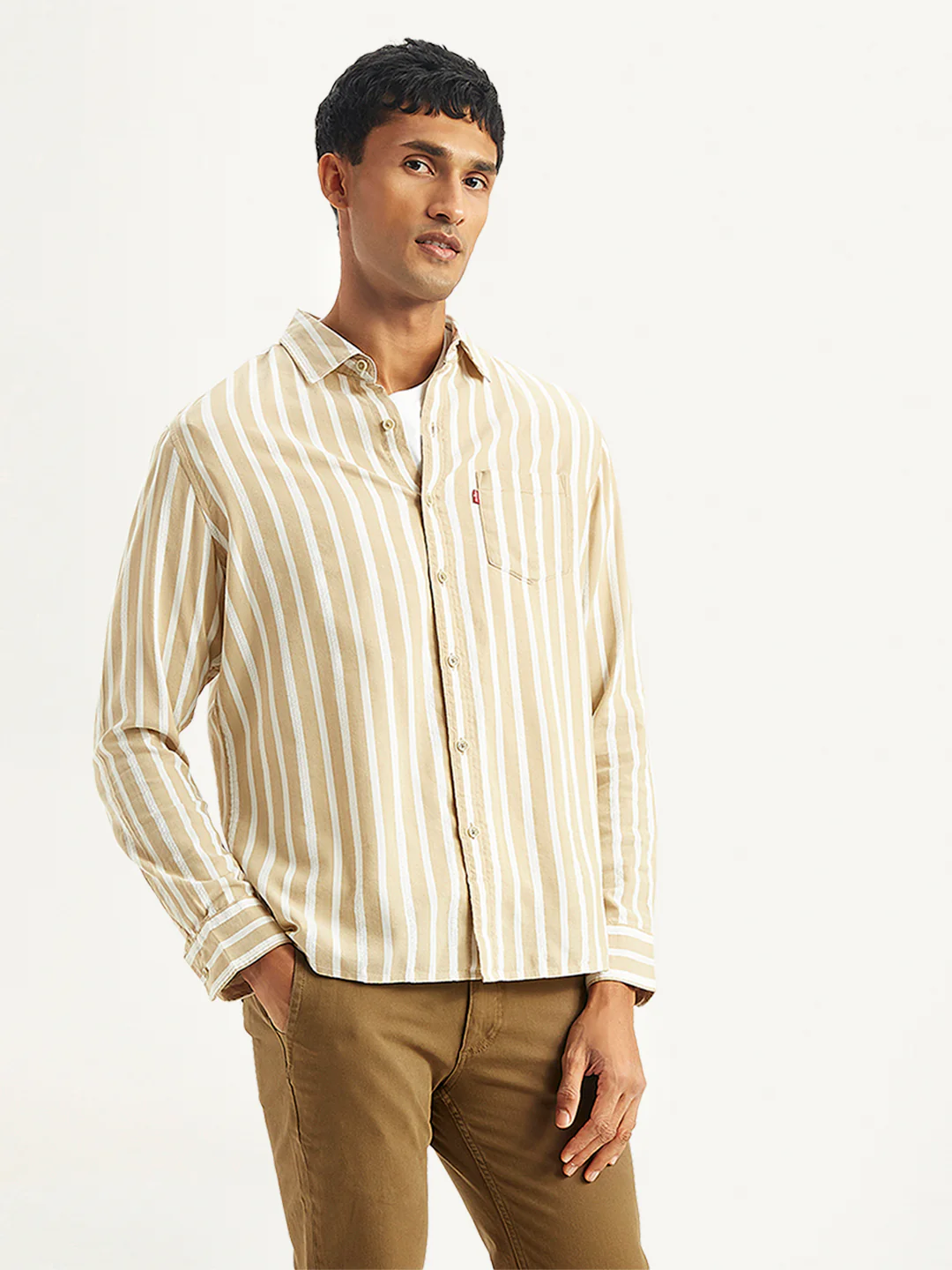 Men's Striped Slim Fit Shirt - Image 4