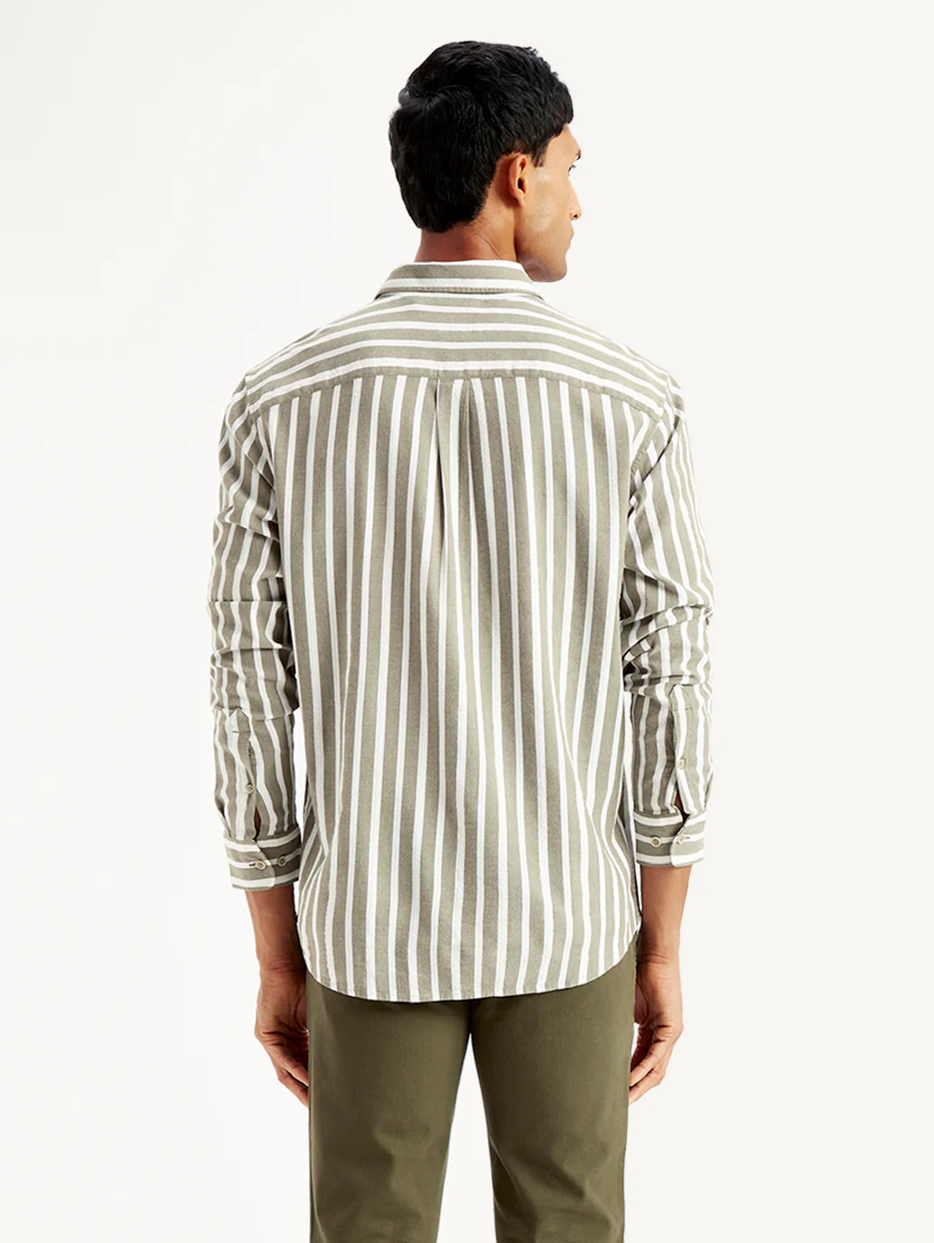 Men's Striped Slim Fit Shirt - Image 3