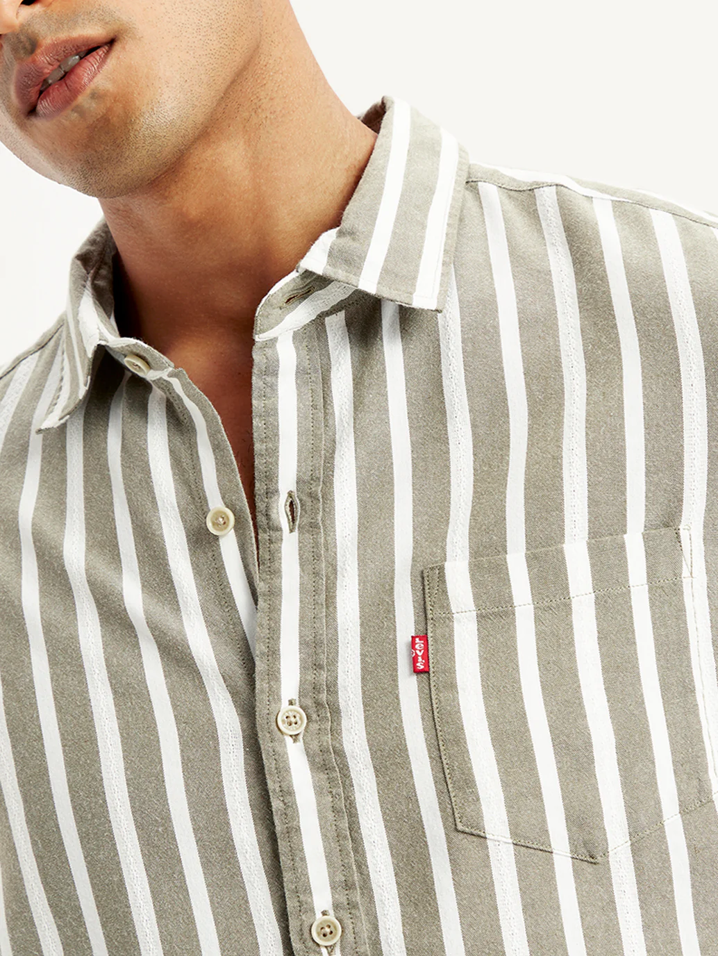 Men's Striped Slim Fit Shirt - Image 4