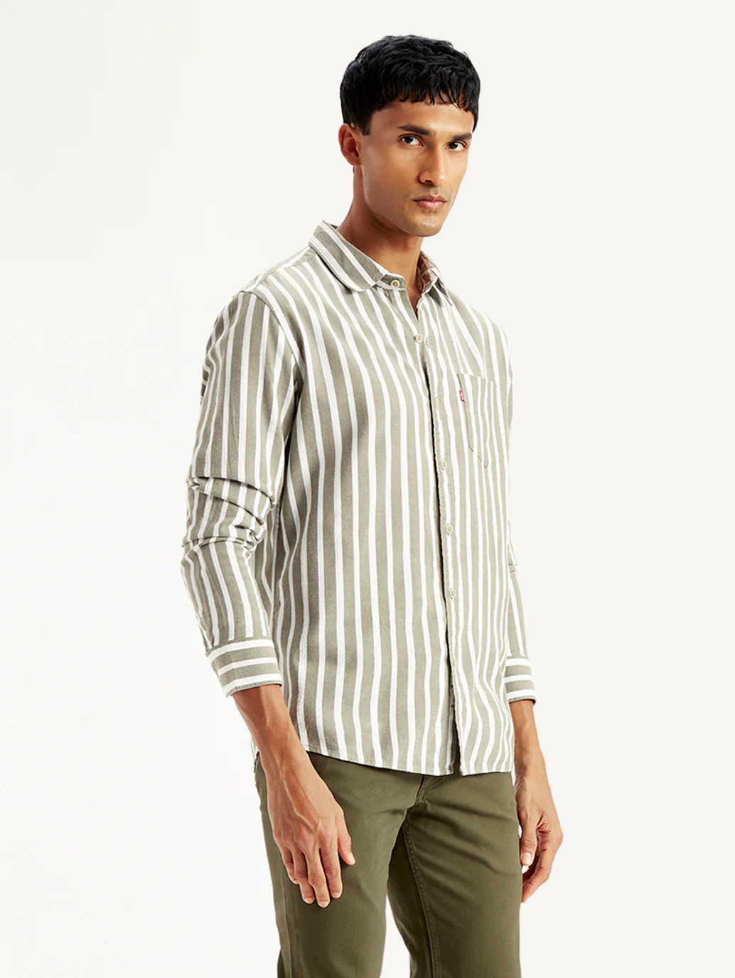 Men's Striped Slim Fit Shirt - Image 5