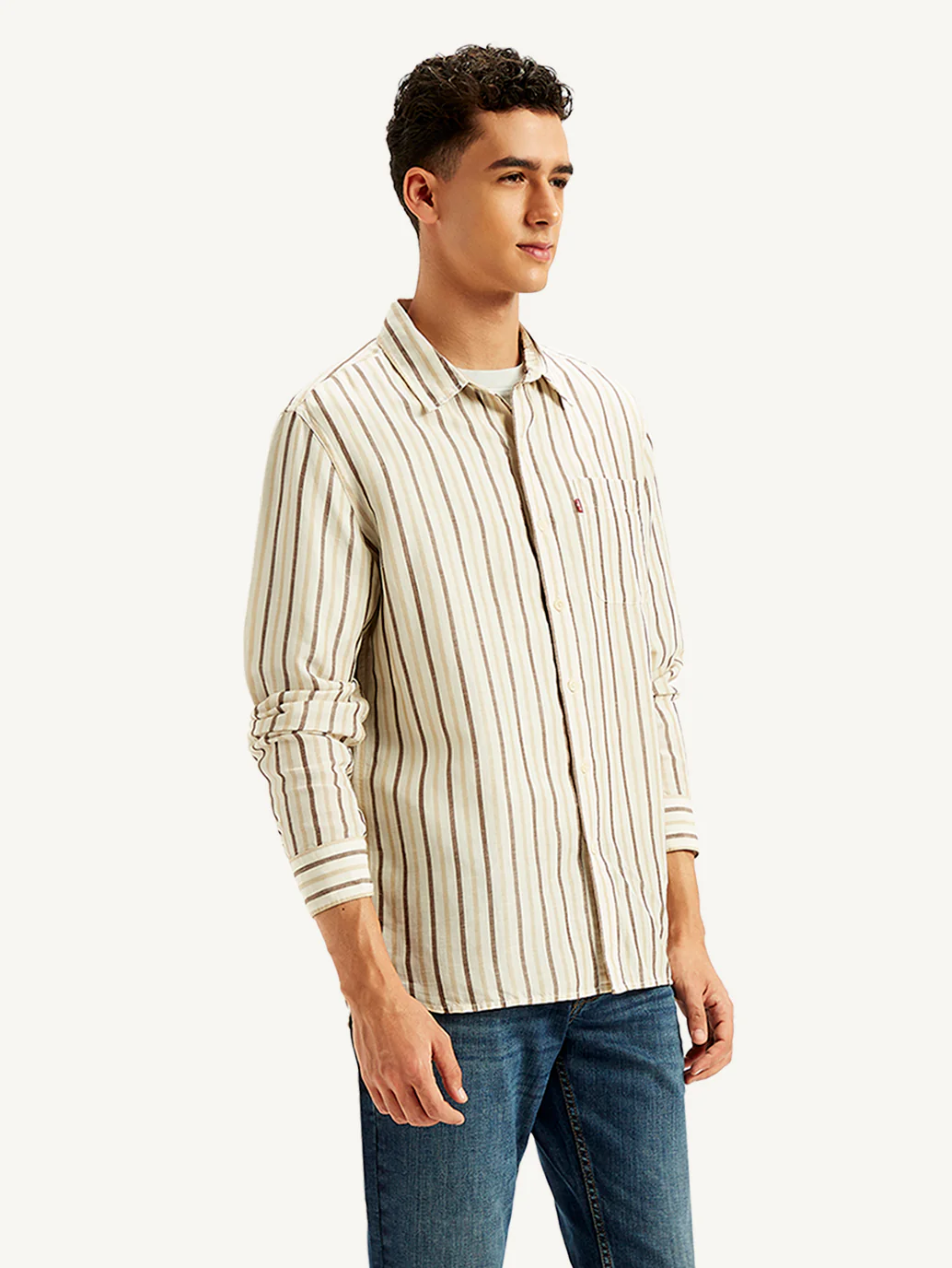 Men's Striped Slim Fit Shirt - Image 4