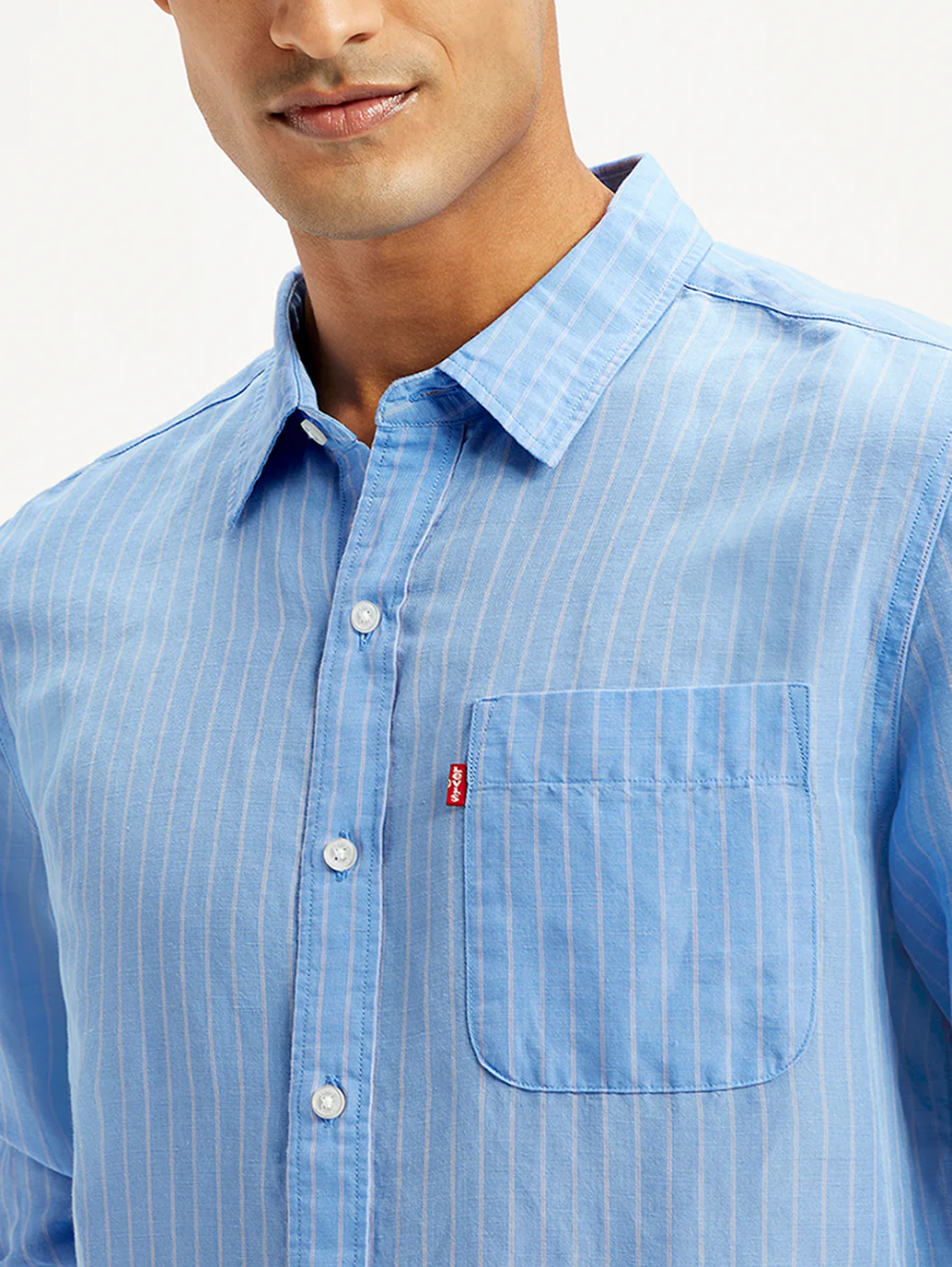 Men's Striped Slim Fit Shirt - Image 3