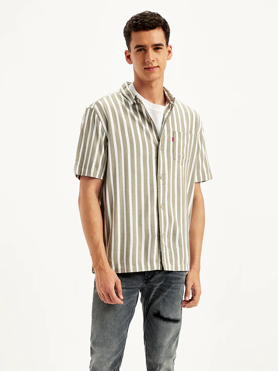 Men's Striped Slim Fit Shirt