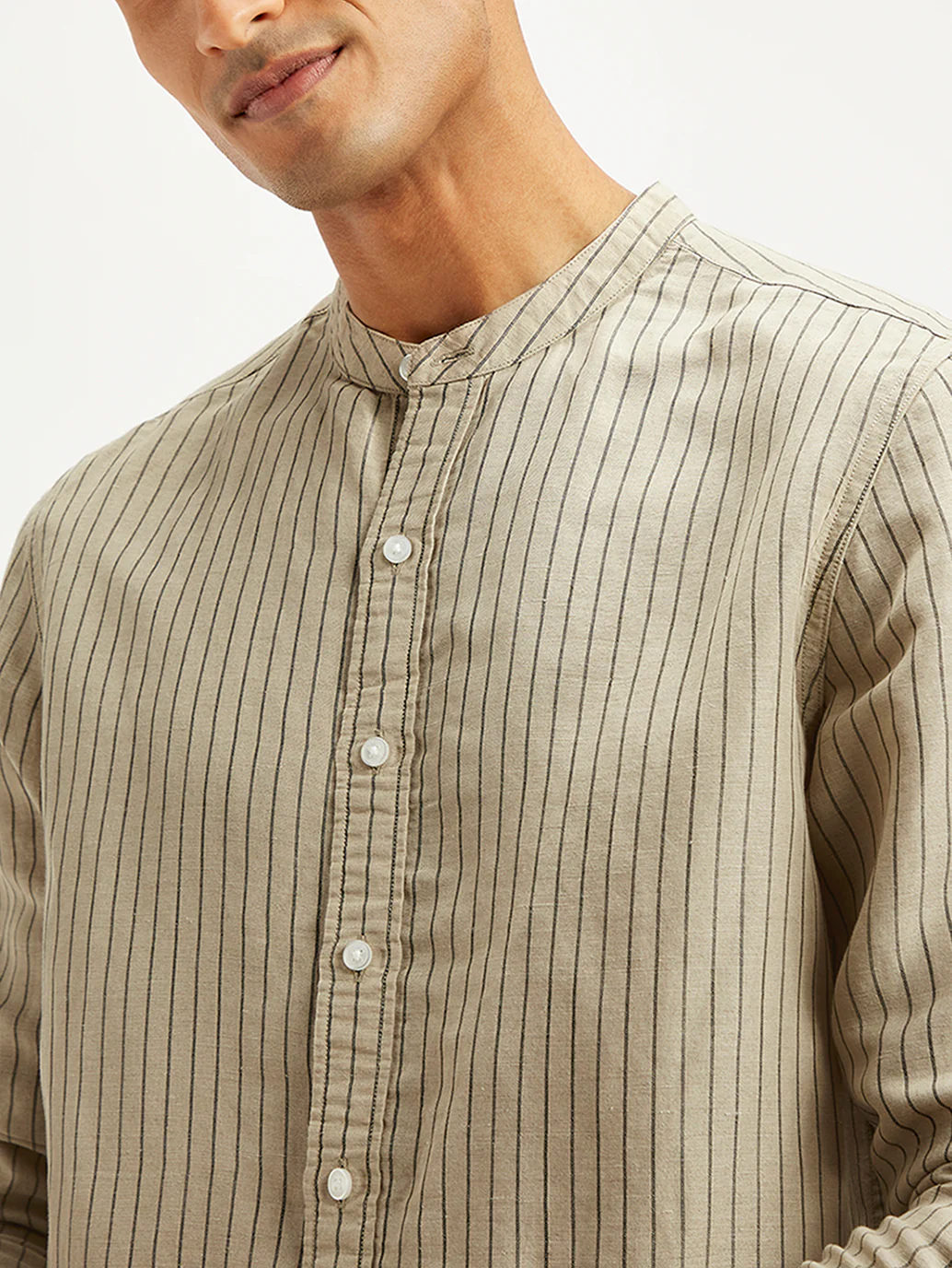 Men's Striped Slim Fit Shirt - Image 6