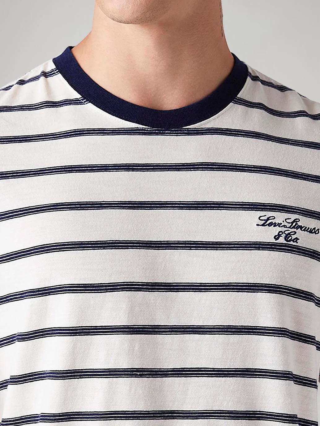 Men's Striped Regular Fit T-Shirt - Image 4