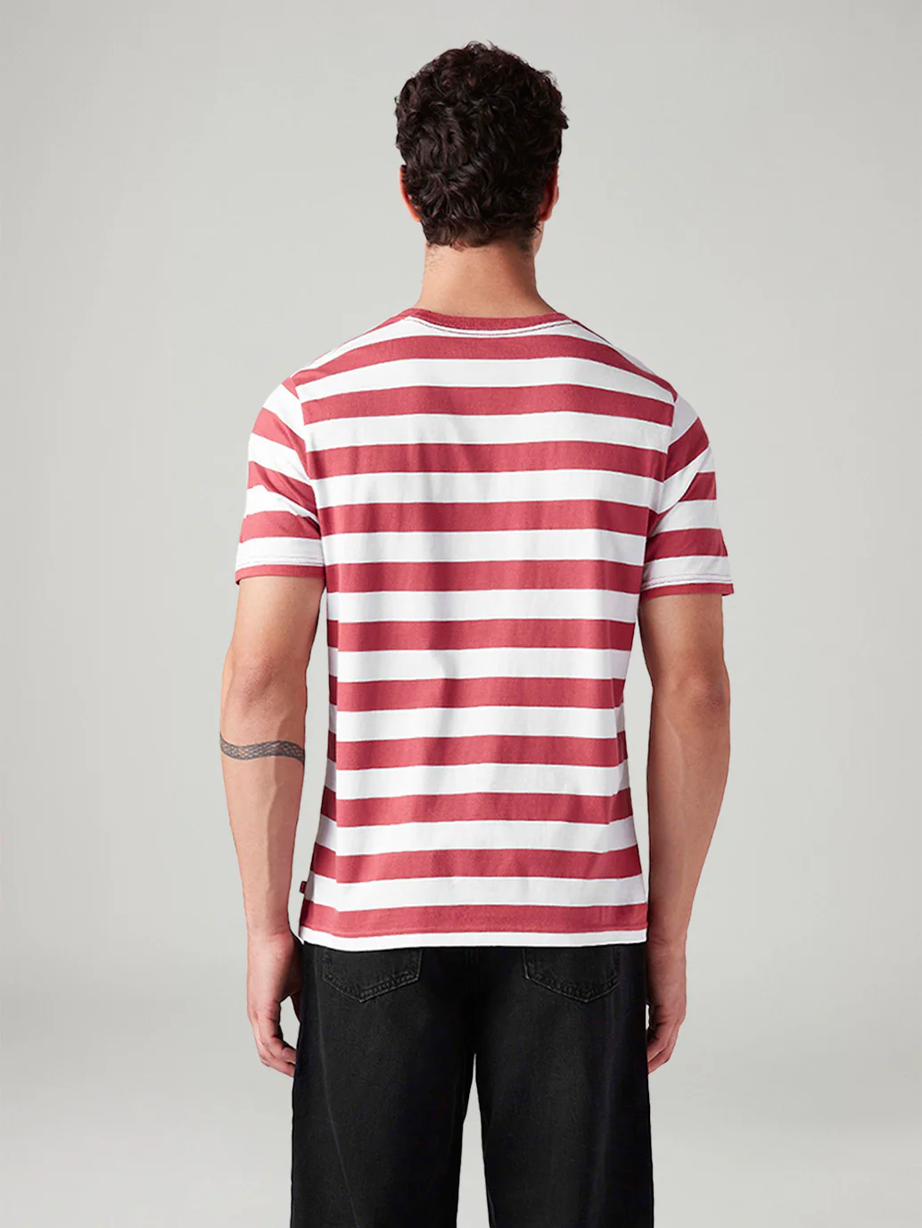 Men's Striped Regular Fit T-Shirt - Image 3