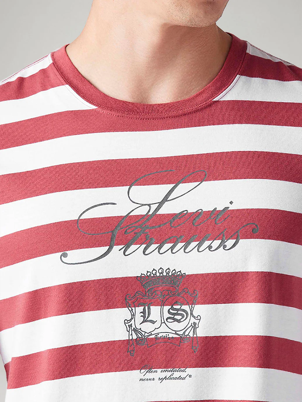 Men's Striped Regular Fit T-Shirt - Image 4