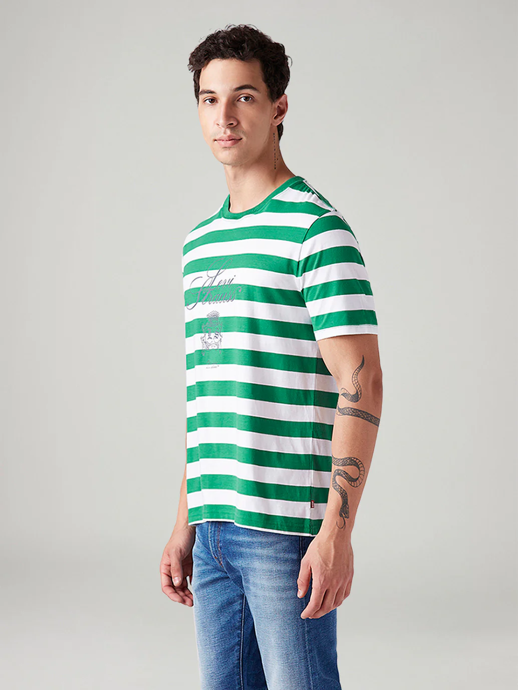 Men's Striped Regular Fit T-Shirt - Image 5
