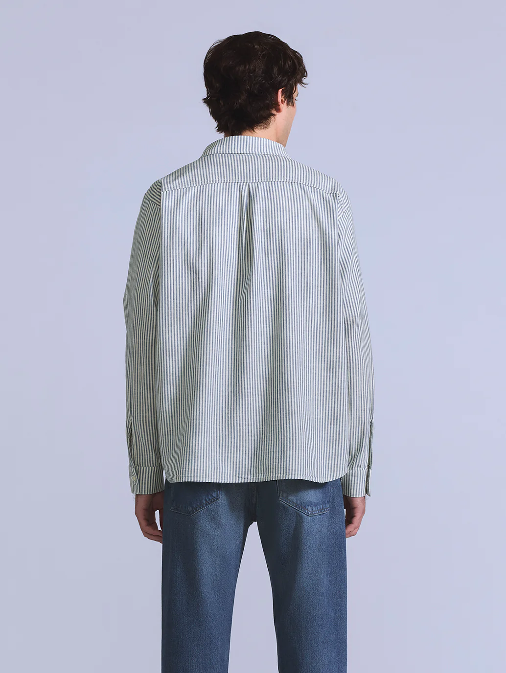 Men's Striped Relaxed Fit Shirt - Image 2