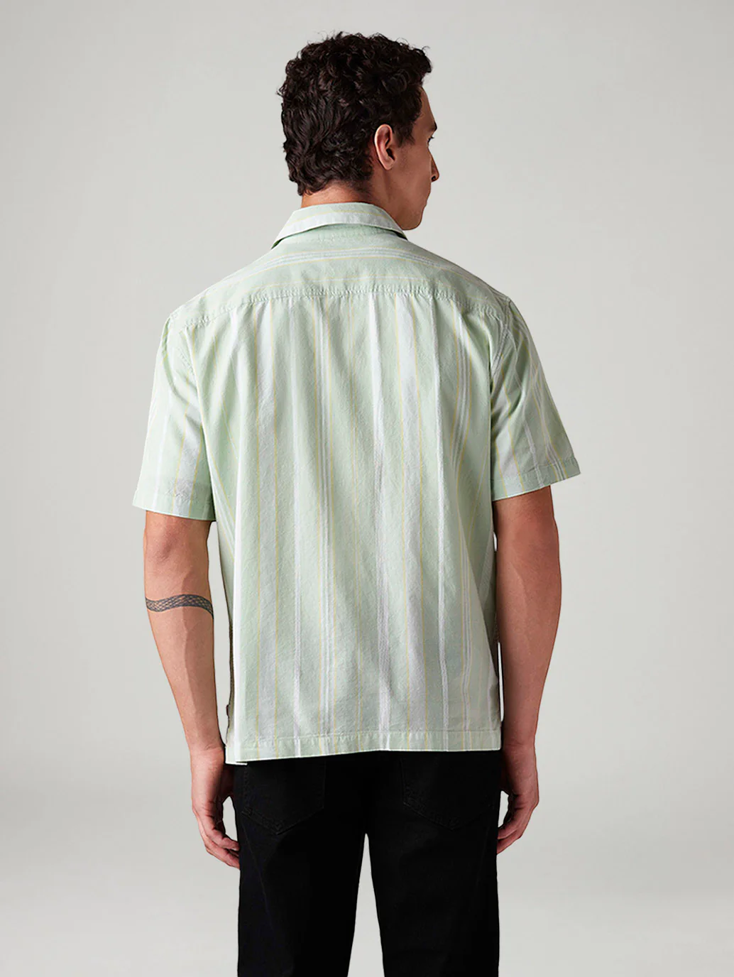 Men's Striped Relaxed Fit Shirt - Image 3