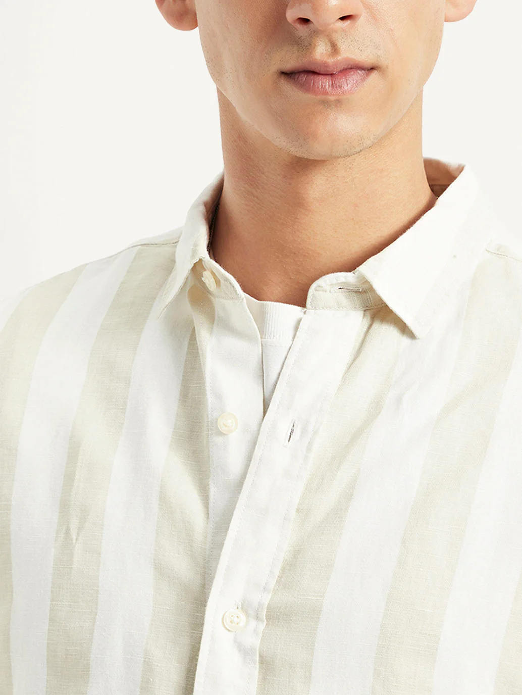 Men's Striped Loose Fit Shirt - Image 4