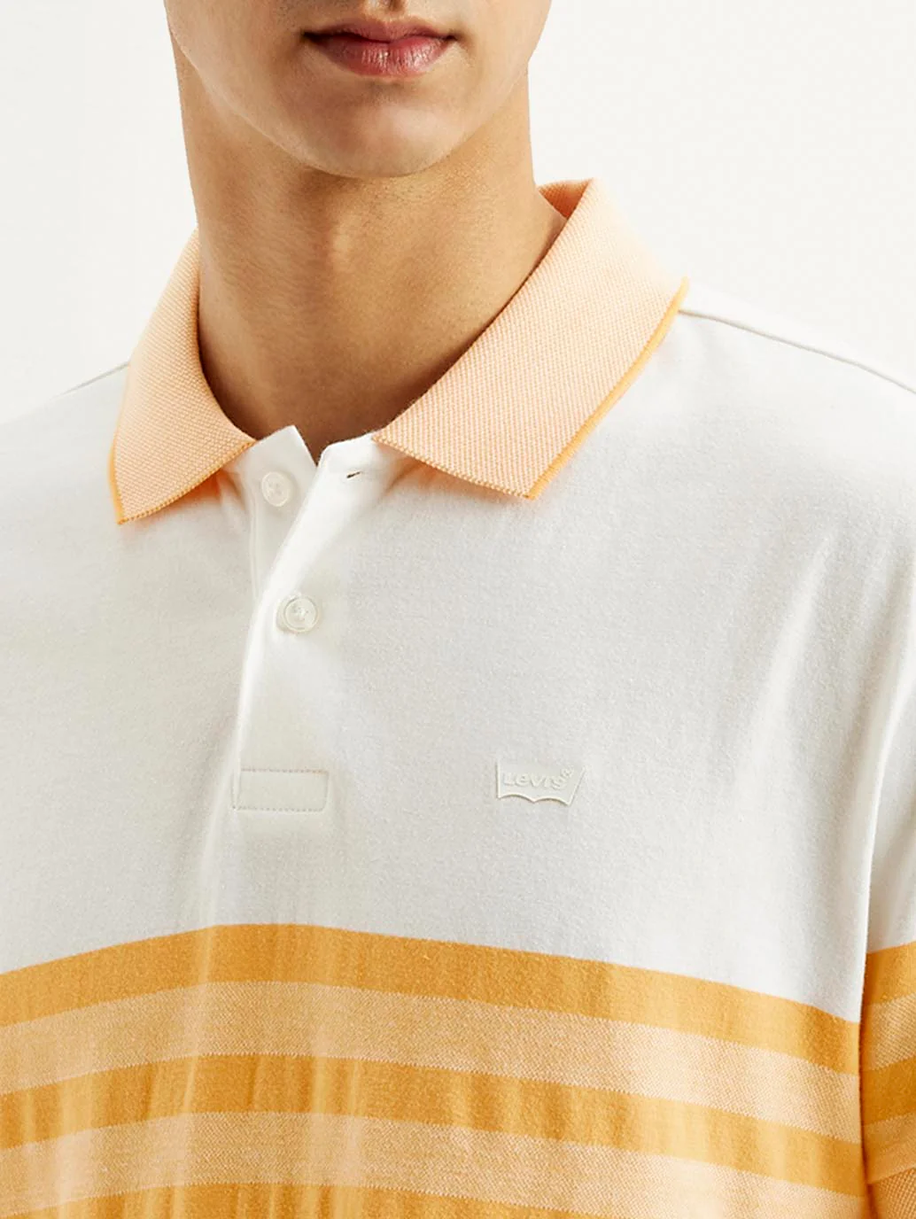 Men's Striped Slim Fit Polo T-shirt - Image 4