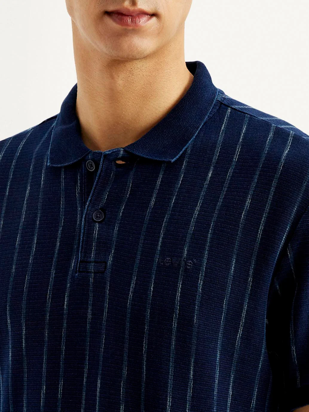 Men's Striped Slim Fit Polo T-shirt - Image 4