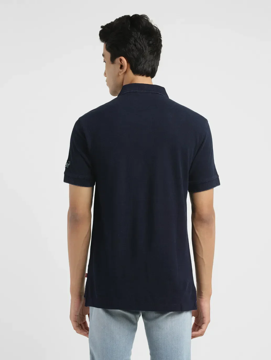 Men's Striped Slim Fit Polo T-shirt - Image 3