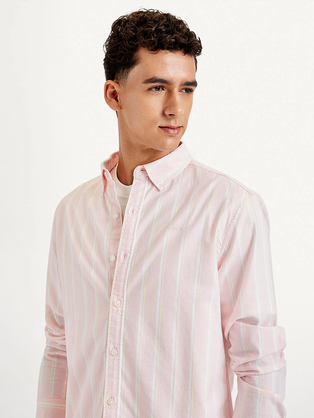 Men's Striped Slim Fit Shirt - Image 3