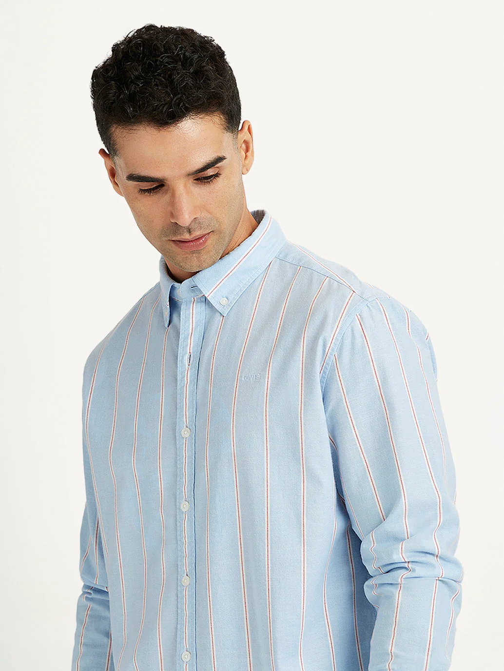 Men's Striped Slim Fit Shirt - Image 5