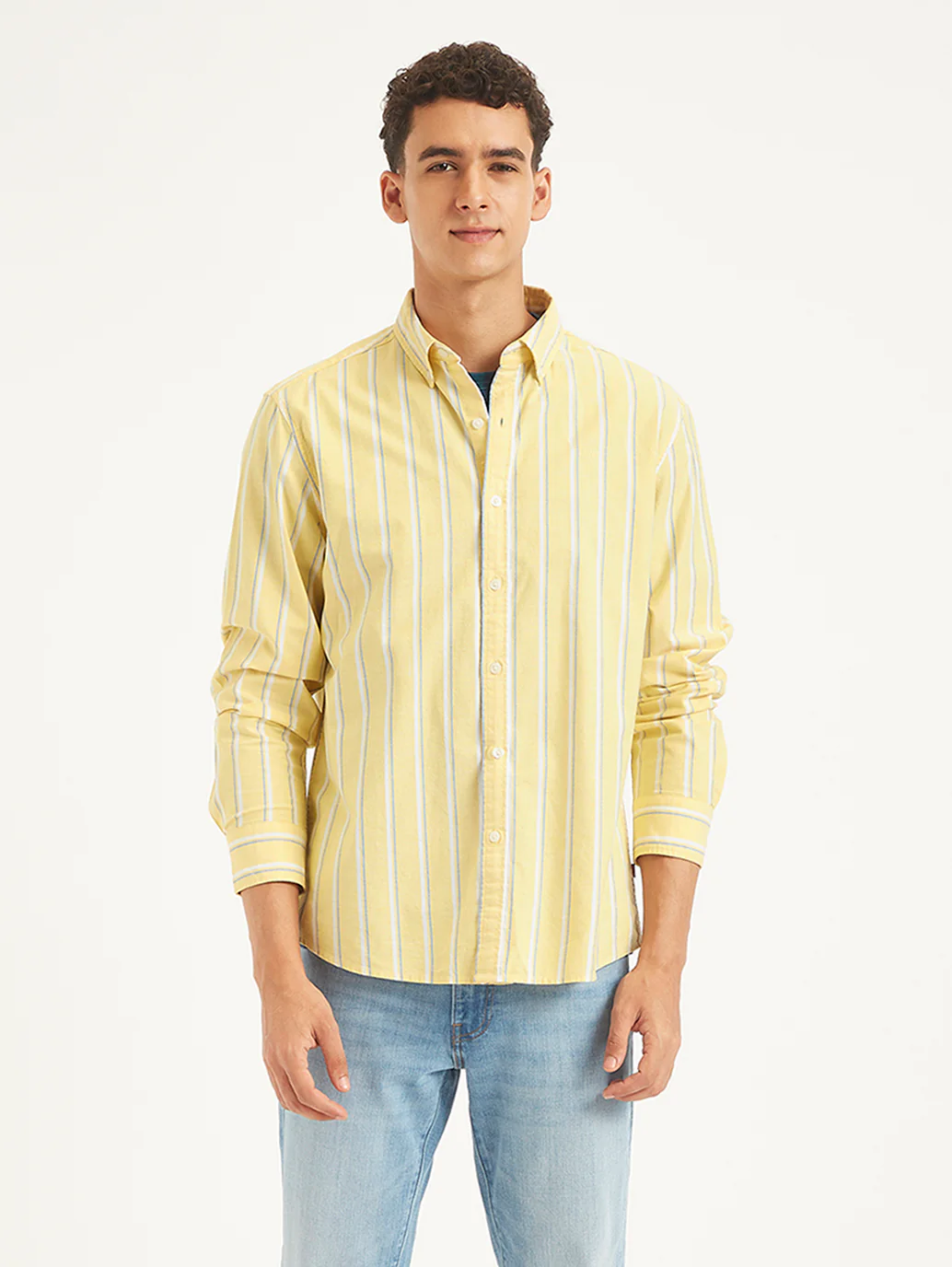 Men's Striped Slim Fit Shirt - Image 3
