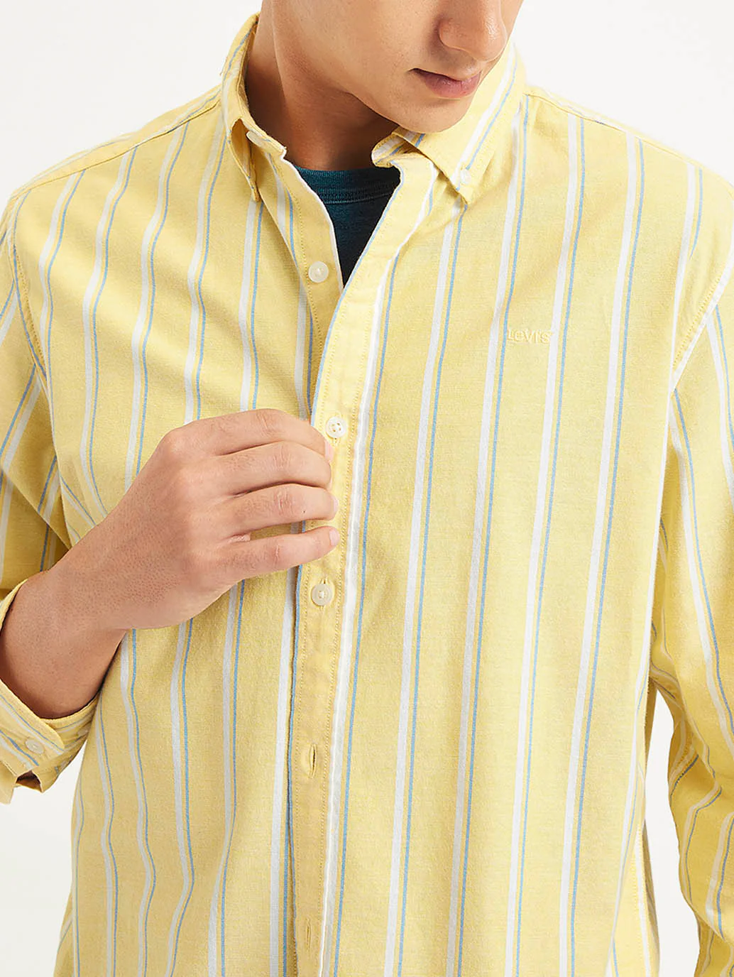 Men's Striped Slim Fit Shirt - Image 5