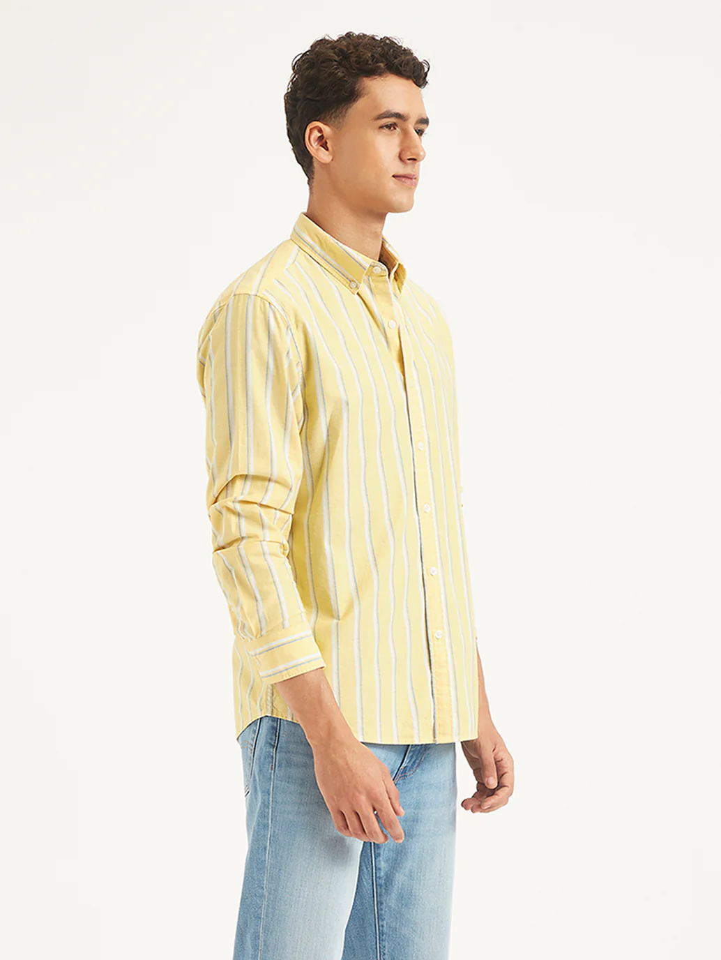 Men's Striped Slim Fit Shirt - Image 6