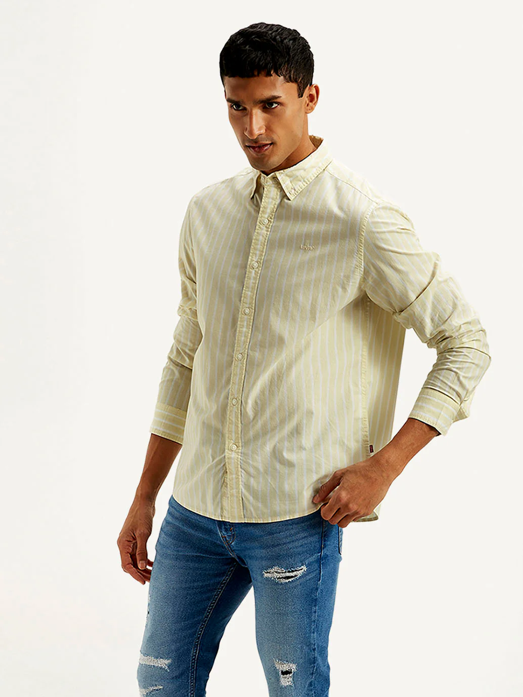 Men's Striped Slim Fit Shirt - Image 5