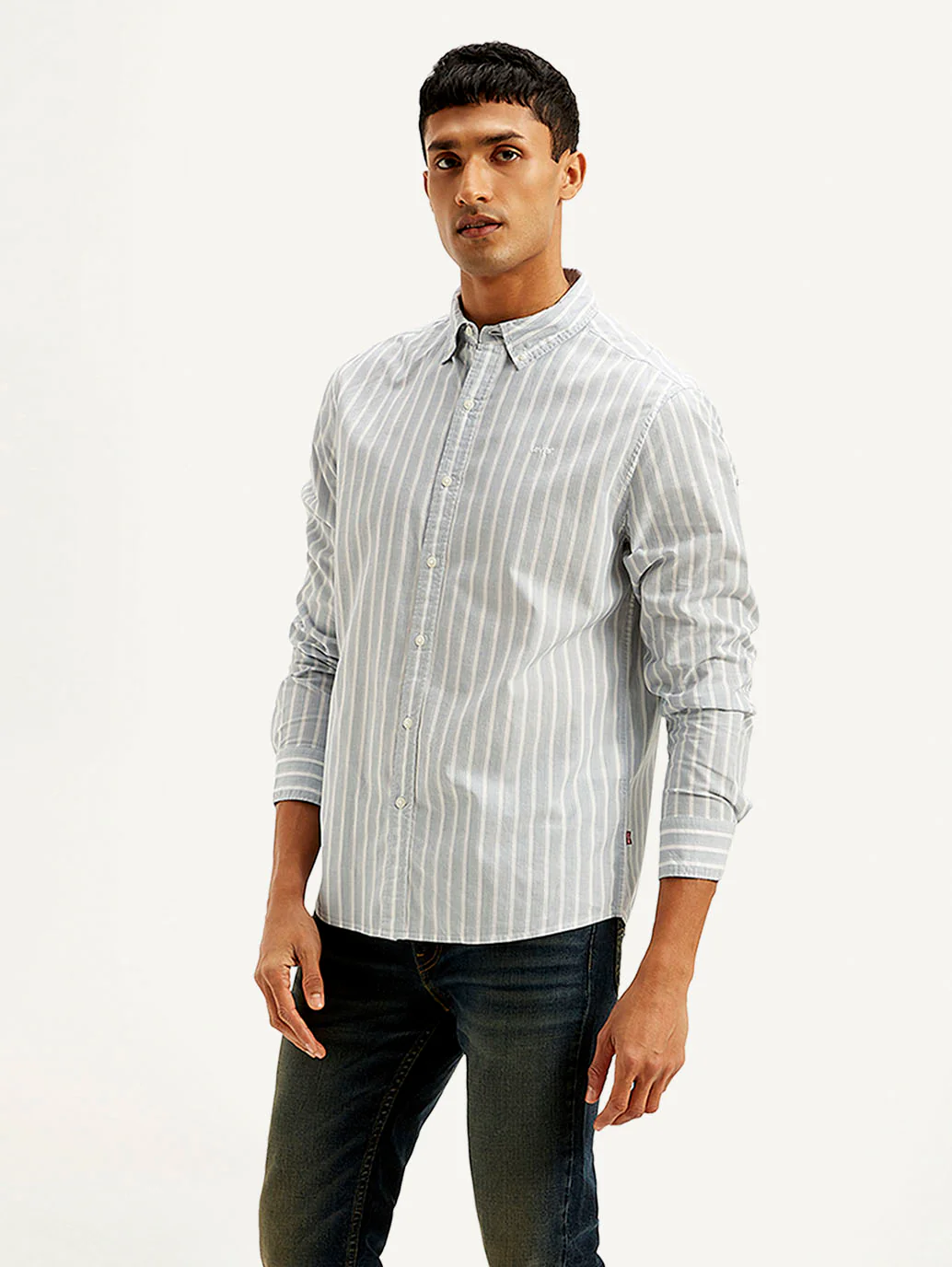 Men's Striped Slim Fit Shirt - Image 5
